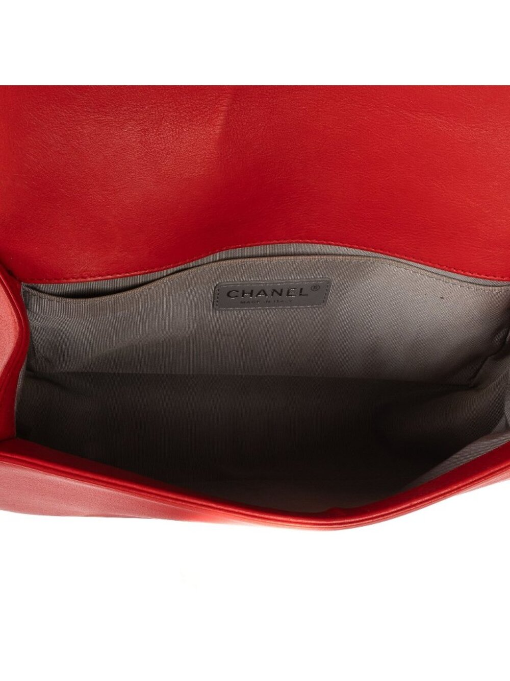 Chanel Wild Stitch Boy Red Quilted Calfskin Shoulder Bag